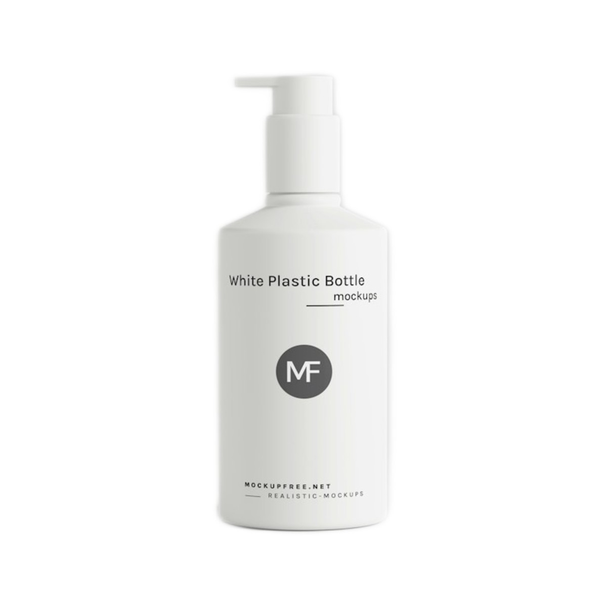 Bottle exported on a square white canvas